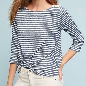 Anthropologie Ilena Laced Shoulder Tee